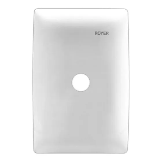 Placa Salida De Cable Con Soporte Color Blanco Royer 100