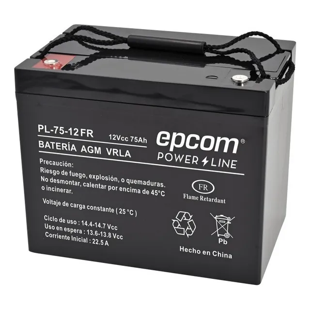 Batería Para Ups Agm  Epcom Powerline Pl7512-fr 12v 
