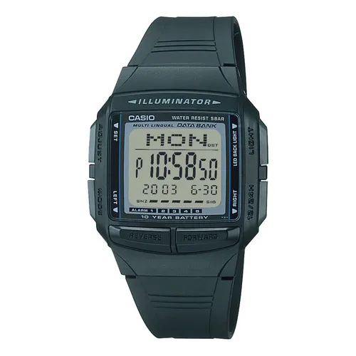 Reloj Hombre Casio Db-36-1avdf Databank Color De La Correa Negro Color Del Bisel Negro Color Del Fondo Negro