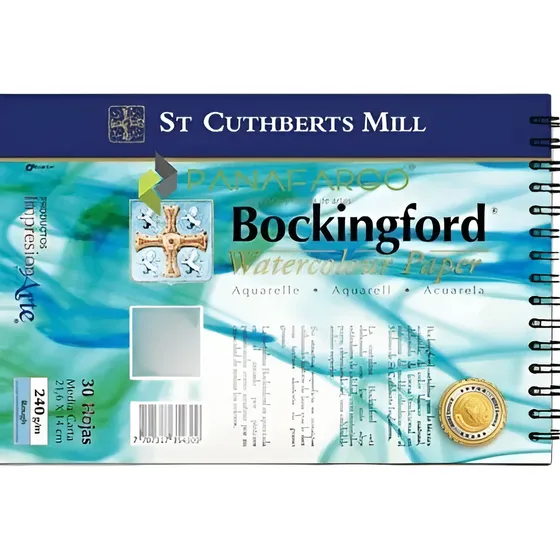 Bitácora A4, Papel Acuarela 240 Grs, 30 Hojas