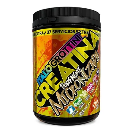 Suplemento En Polvo Italo Grottini Creatine Doblemente Micro 1,2 kilos Sabor Mango/Maracuyá