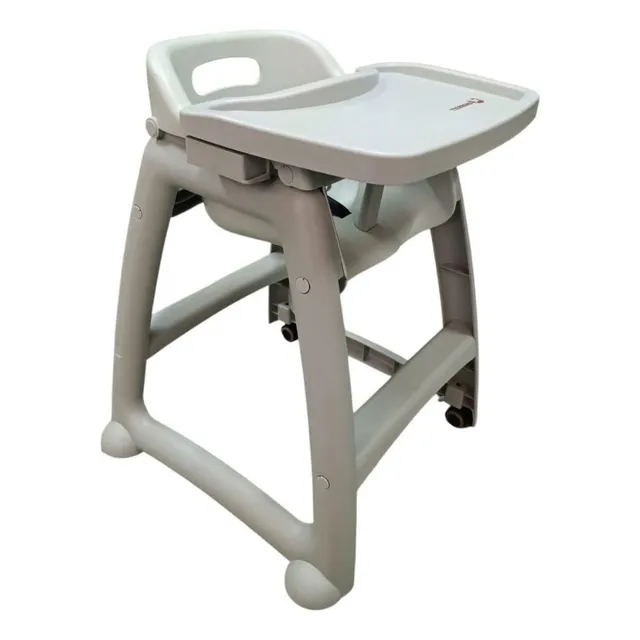 Periquera Para Bebe Silla Alta Material Resistente Shorbull Color Gris