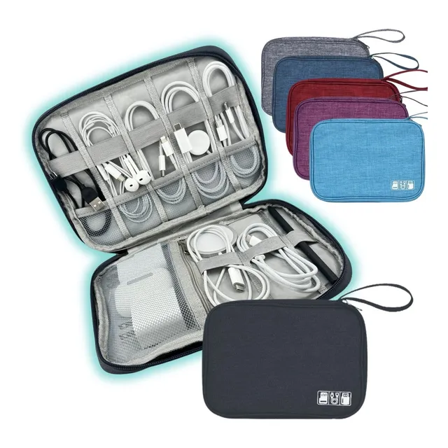 Bolsa Organizadora Cabo Carregador Fio Case Porta Relogios