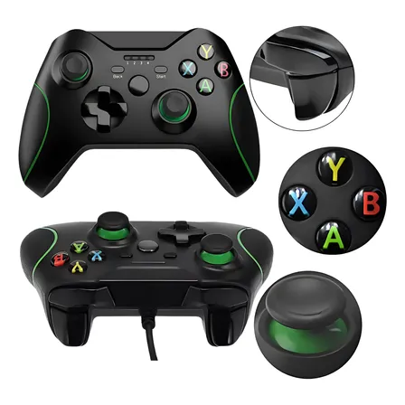 Controle Compatível Com Xbox One Com Fio Usb Manete Pc Gamer