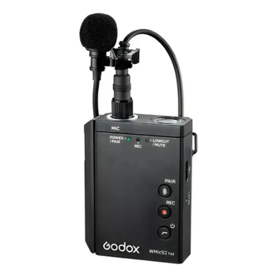 Transmisor Inalámbrico Godox Tx2 Uhf Con Micrófono Lavalier