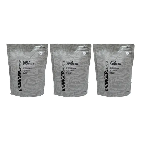 Granger X3 Whey Protein Suplemento Proteína Natural 750gr