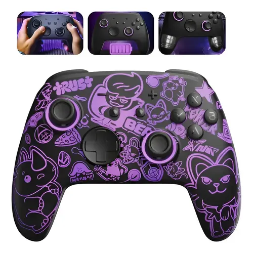 Controlador Pro para Nintendo Switch Splatoon 3 Edition, cor azul