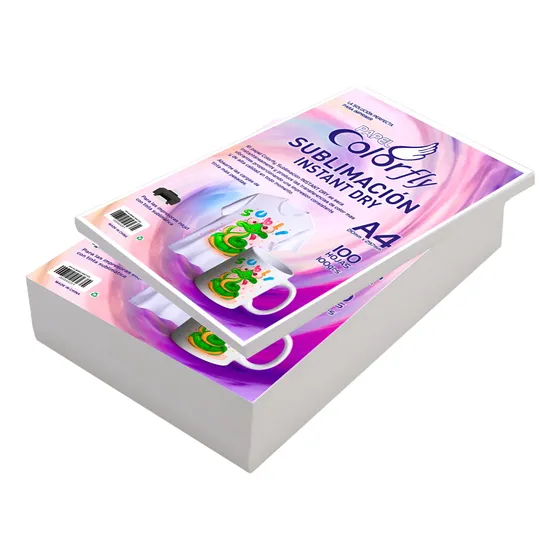 Papel Para Sublimacion A4 En Pack De 100 Hojas