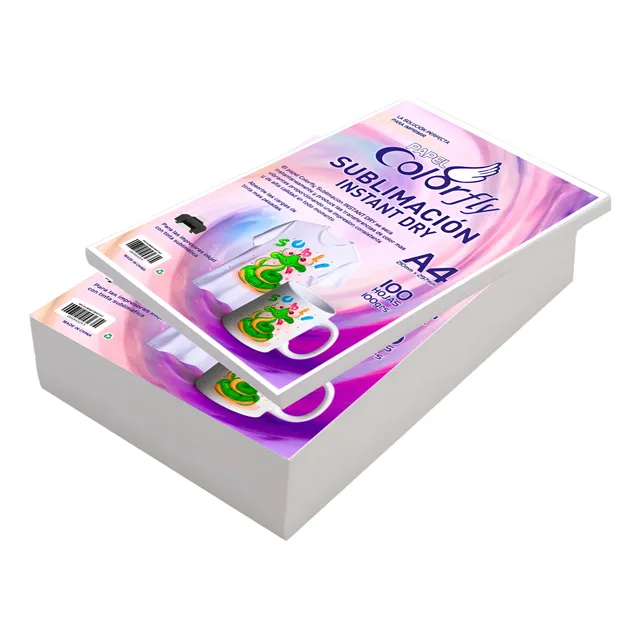 Papel Para Sublimacion A4 En Pack De 100 Hojas