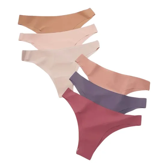 6  Calcinhas Estilo Tanga Sem Costura Confortável