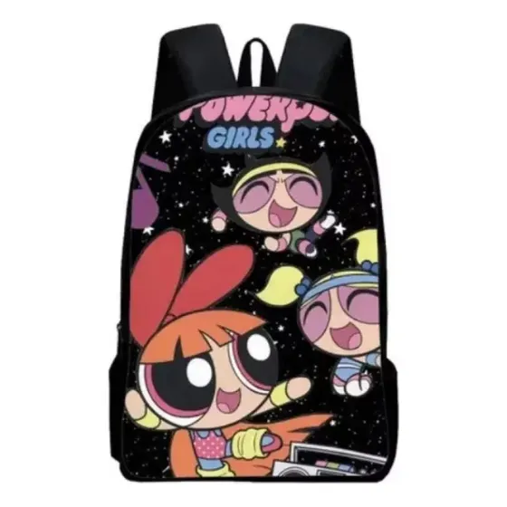 Nuevo Conjunto Mochila De Tres Piezas De Las Chicas Superpoderosas