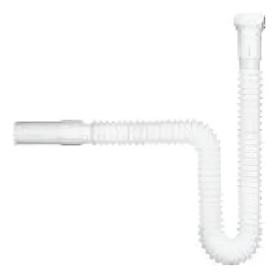 Sifón Para Lavamanos Plástico Corrugado Extensible 1/ 1/4 