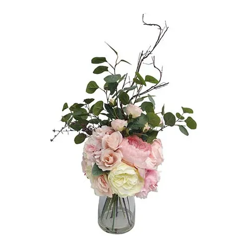 Ramo Artificial Rosas Varias En Florero - Desillas