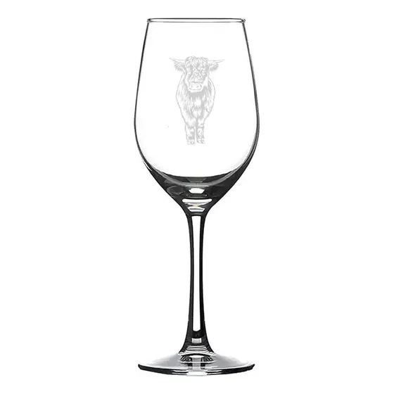 Copa Vino Impresa Mano Divertida Grabada Cristal Gran Regalo