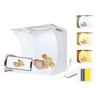 Mini Studio Fotográfico Photo Box 40 Led + 6 Fundos - Sunsky Mini Studio Fotográfico Photo Box 40 Led + 6 Fundos - Sunsky