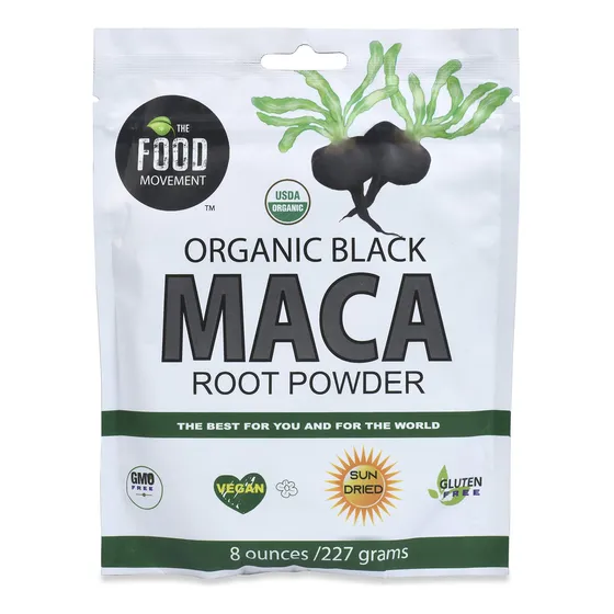 Suplemento Food Movement De Maca Negra, 240 Ml, Orgánico Y V