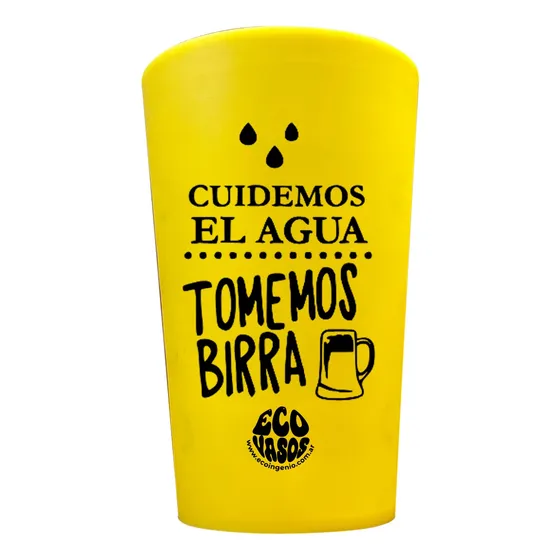 75 Ecovasos Reutilizables Con Logo Personalizado 500cc