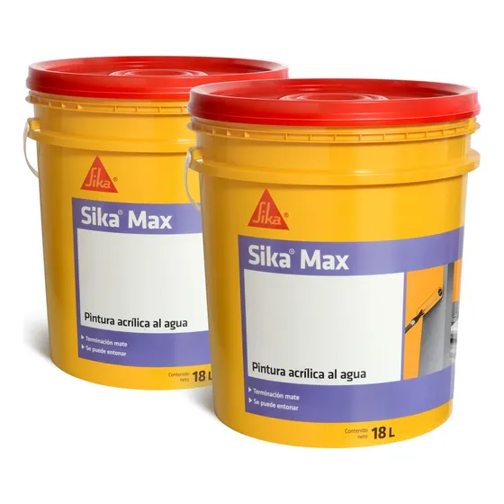 18l + 18 Pintura Mate Sika Sikamax Interior Y Techos