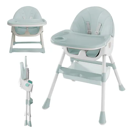 Silla De Comer Bebe Alta 3 En 1 Evolutiva Ajustable Plegable