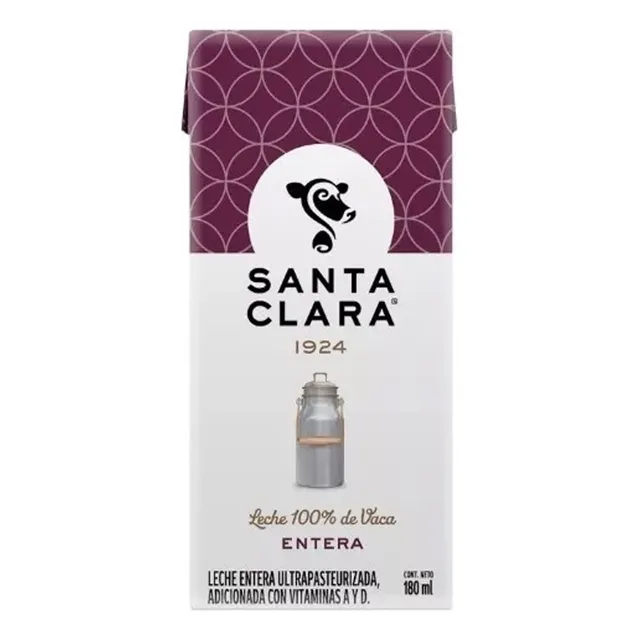 Leche Entera Santa Clara 180 Ml 18 Pack