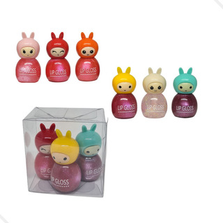 Kit 3 Lip Gloss Princesa Brilho Labial Infantil Menina Kit 3 Lip Gloss Princesa Brilho Labial Infantil Menina