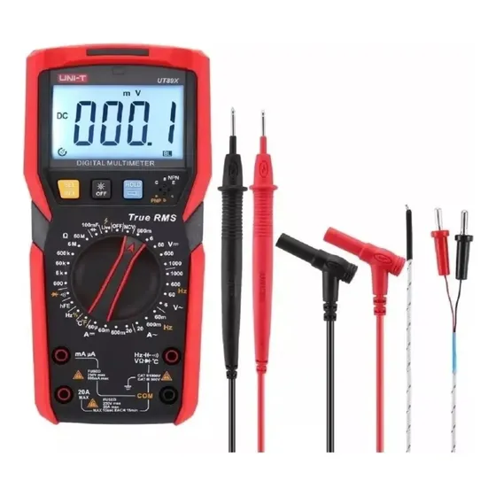 Multimetro De Tester Con Multitester Y Linterna, Temperatura
