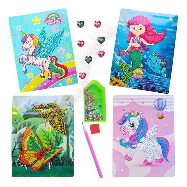 Adesivos para pintura com pedrinhas