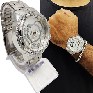 Kit 4 RelĂłgios Masculino Dourado Prata + Pulseira Kit 4 RelĂłgios Masculino Dourado Prata + Pulseira