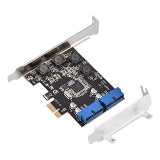 Tarjeta De Expansión Pci-e A 2 Puertos Usb 3.0 Con Cabezal Tarjeta De Expansión Pci-e A 2 Puertos Usb 3.0 Con Cabezal
