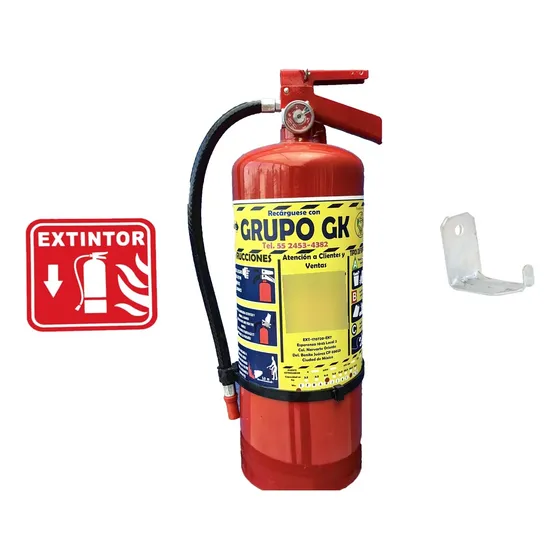 Extintor 6 Kg Extinguidor Pqs Abc Certificado Responsiva 