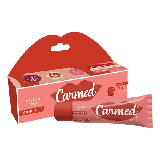 Hidratante Labial Carmed Maçã do Amor com cor 10g