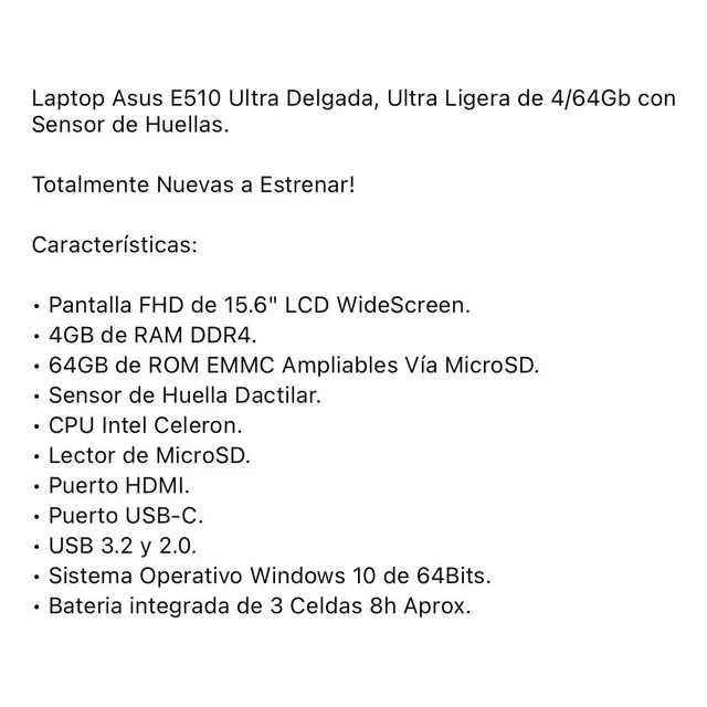 Computadora Asus