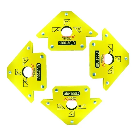 Escuadra 4'' Magnética Multipropósito 50 Libras X 4 Unidades