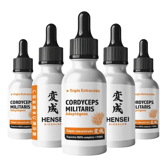 5 Triple Extractos Cordyceps Espectro 100% Completo