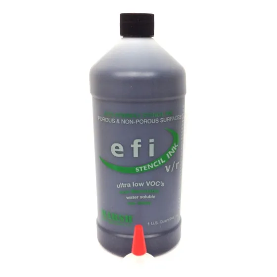 Tinta De Esténcil Efi Negra, Botella De 0,95 Litros