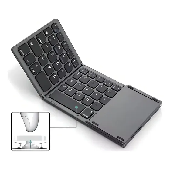Mini Teclado Inalámbrico Portátil Plegable
