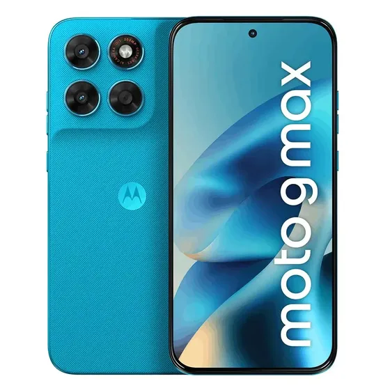 Smartphone Motorola Moto G Max 5g, 256 GB, 24 GB (8 GB de Ram + 16 GB de Ram Boost), cámara de 200 MP, Ois, pantalla Extreme Amoled de 1,5 K y 120 Hz, Ip68 e Ip69, azul claro