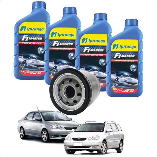 Kit Filtros Troca Óleo Corolla 1.6/1.8 2003 A 2007 Gasolina