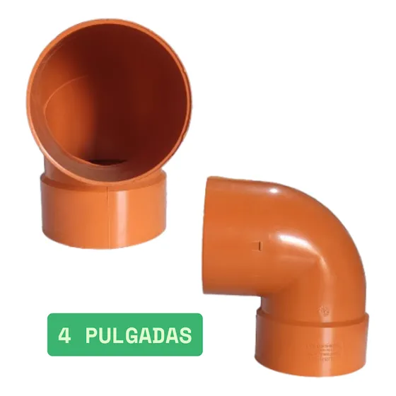 Codo 90 Grados Pvc Sanitaria Reforzado 4 Pulgadas (110mm)