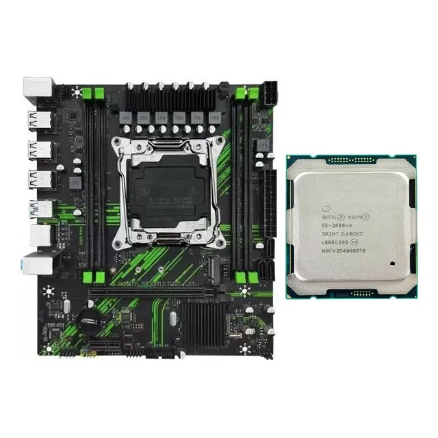 Kit Xeon Placa Madre + 32gb Ddr4 + E5-2680 V4 ( 14 Núcleos)