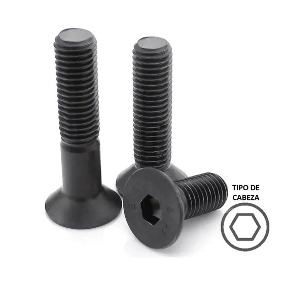 Kit Tornillo Allen Plano Milimetrico Nc M8 X 50 Mm (50 Pzs)