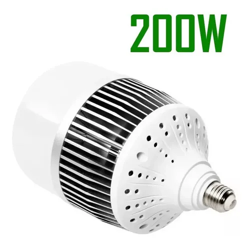Lâmpada Led Bulbo E27/e40 Branco Frio Bivolt 200w
