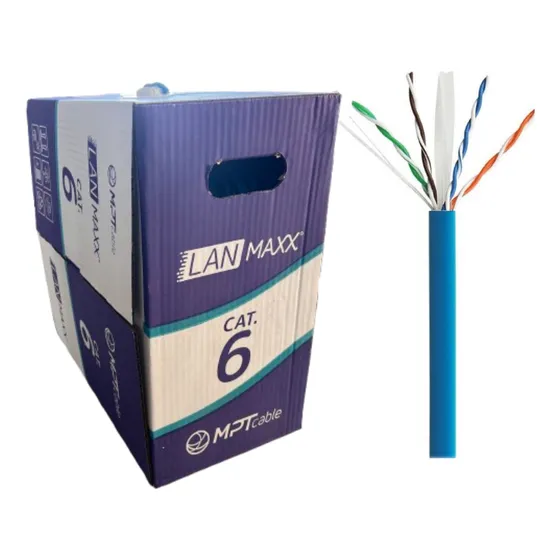 Cabo De Rede Cat6 Azul Caixa 305m Mptcable 100% Cobre