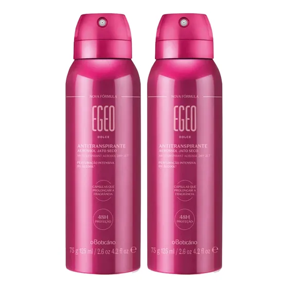 O Boticário Kit Egeo Dolce Desodorante Aerosol 2x75g/125ml