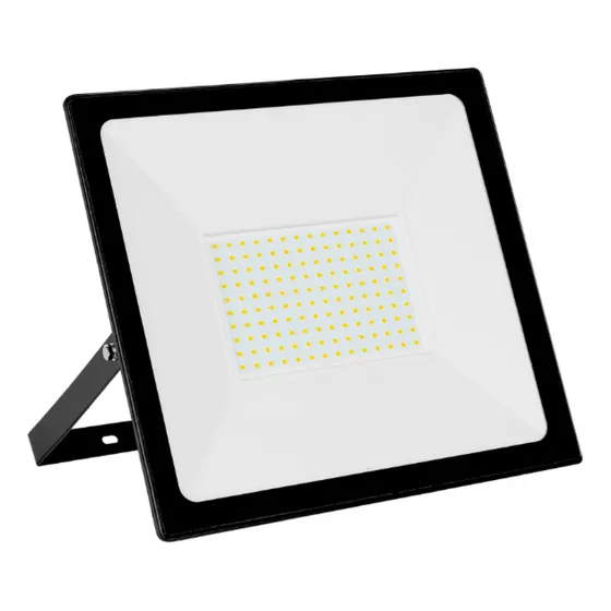 Reflector Ultra Delgado Led 100 W Luz De Día, Volteck 28016 Carcasa Negro Luz Blanco