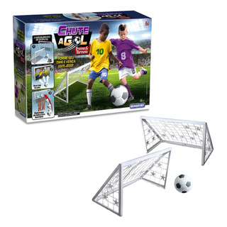 Kit 2 Mini Trave De Futebol Infantil Chute A Gol Com Bola Kit 2 Mini Trave De Futebol Infantil Chute A Gol Com Bola