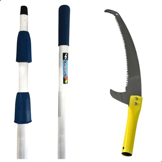 Serrote Para Poda Degalhos Altos Com Cabo Extensor 6 Metros