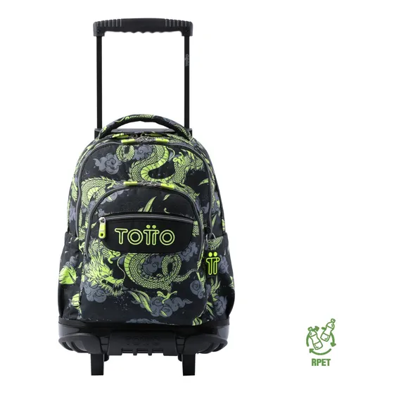 Mochila Escolar Con Ruedas Totto Niño Rpet Resistente