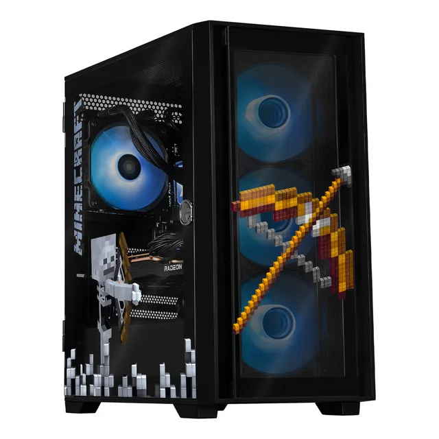 Xtreme Pc Gaming Amd Radeon Rx 7600 Ryzen 7 5700g 32gb Ssd 1tb Sistema Liquido Wifi Minecraft Skeleton