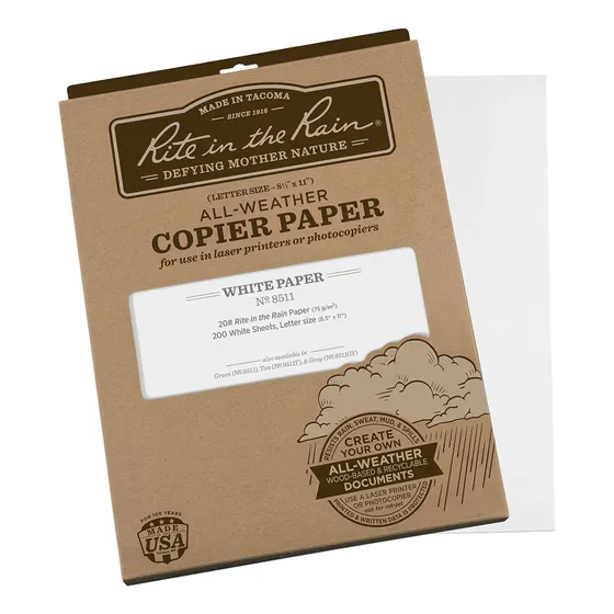 Papel De Copiadora Resistente Intemperie, 8.5 X 11 PuLG...